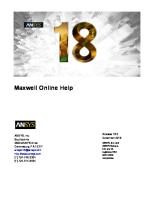 Ansys Maxwell 18 Online Help