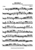 Bach Cello Suite No.5 Prelude