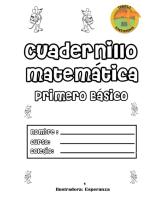 Cuadernillo Matematica Primero Basico