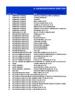 El Salvador Business Directory Sample