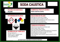 Etiqueta Soda Caustica Team