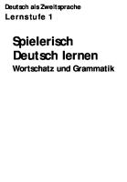 Holweck a Spielerisch Deutsch Lernen Wortschatz Und Grammati