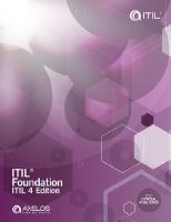 ITIL Foundation ITIL 4 Edition