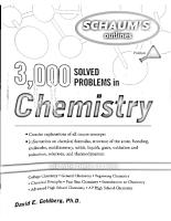 Schaum's Outlines - 3,000 Solved Problems in Chemistry