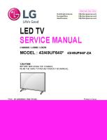 Service Manual LG 43UF640
